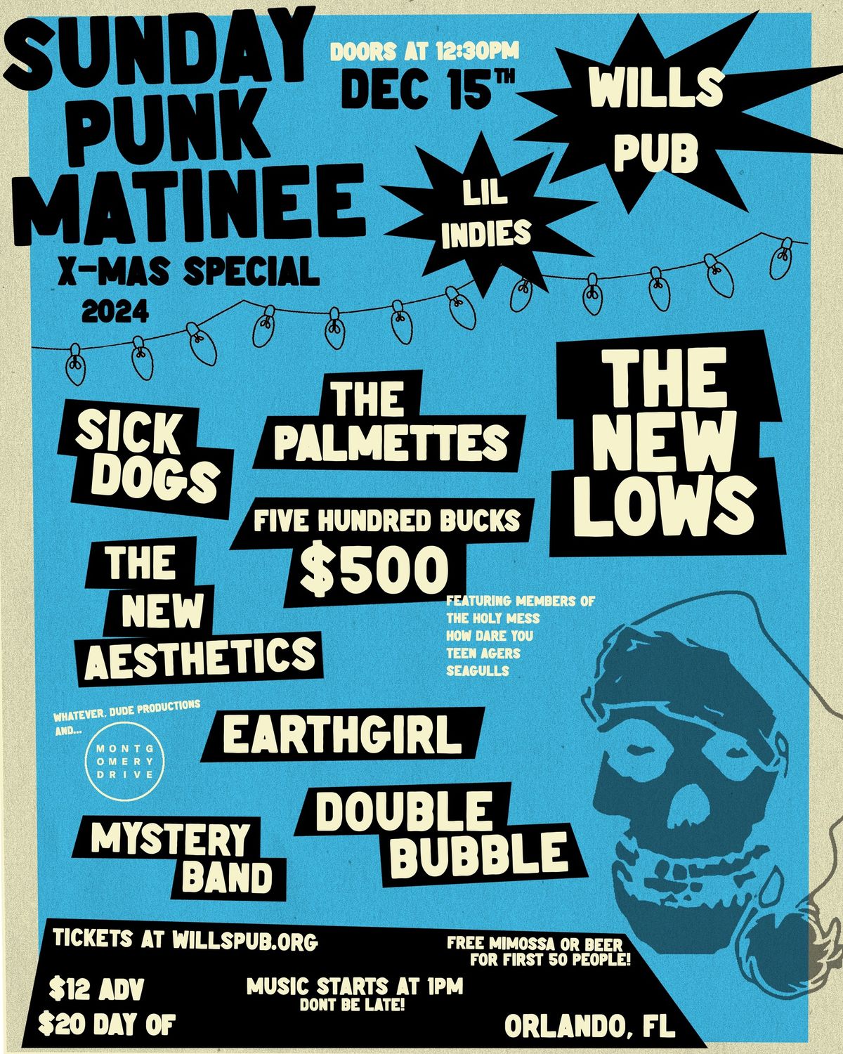 Punk Matinee X-Mas Special 2024 at Will\u2019s Pub and Lil Indies - Orlando, FL