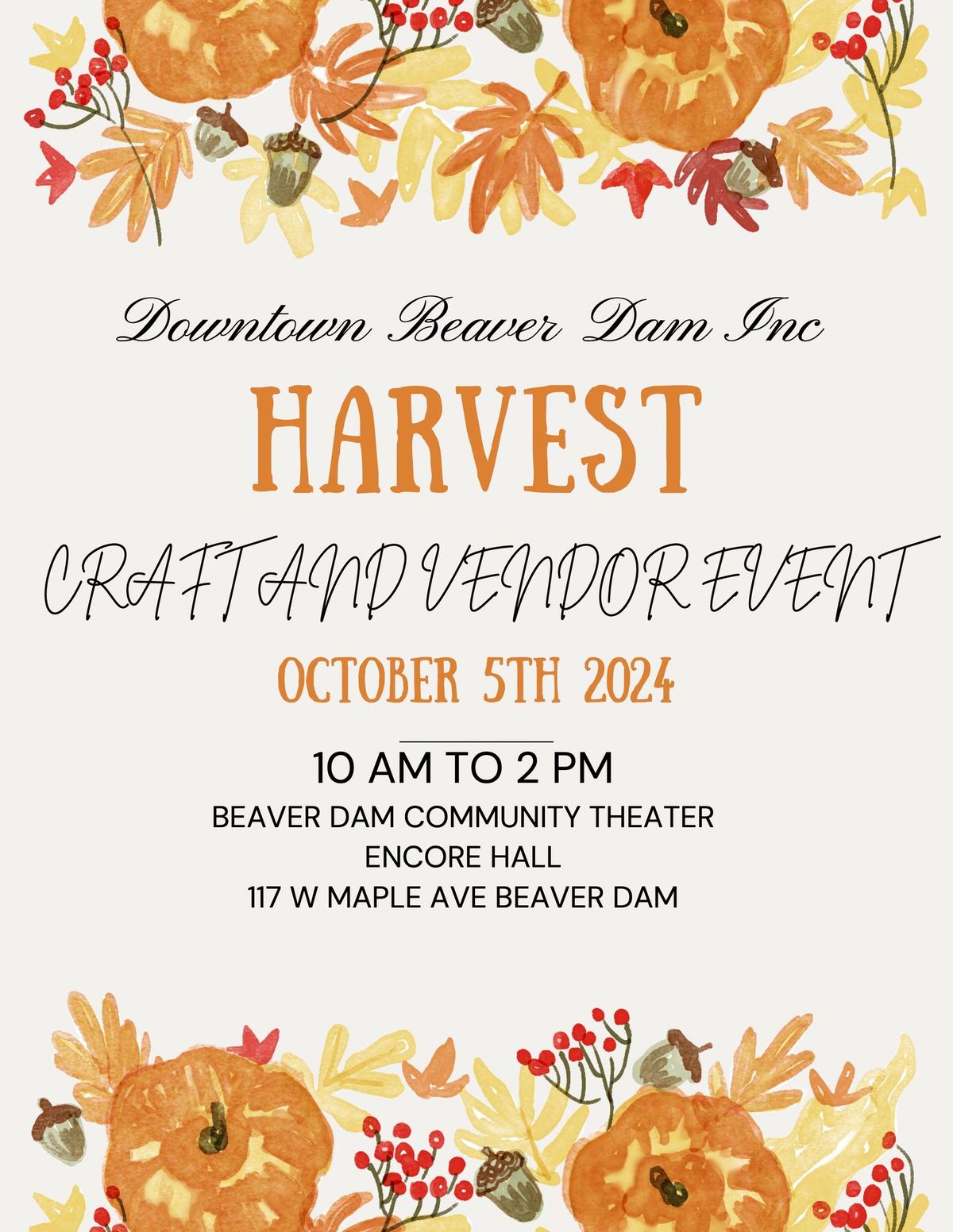 Harvest Craft & Vendor Event