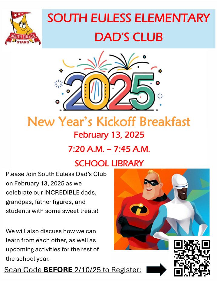 January 23rd Dads' Club meeting