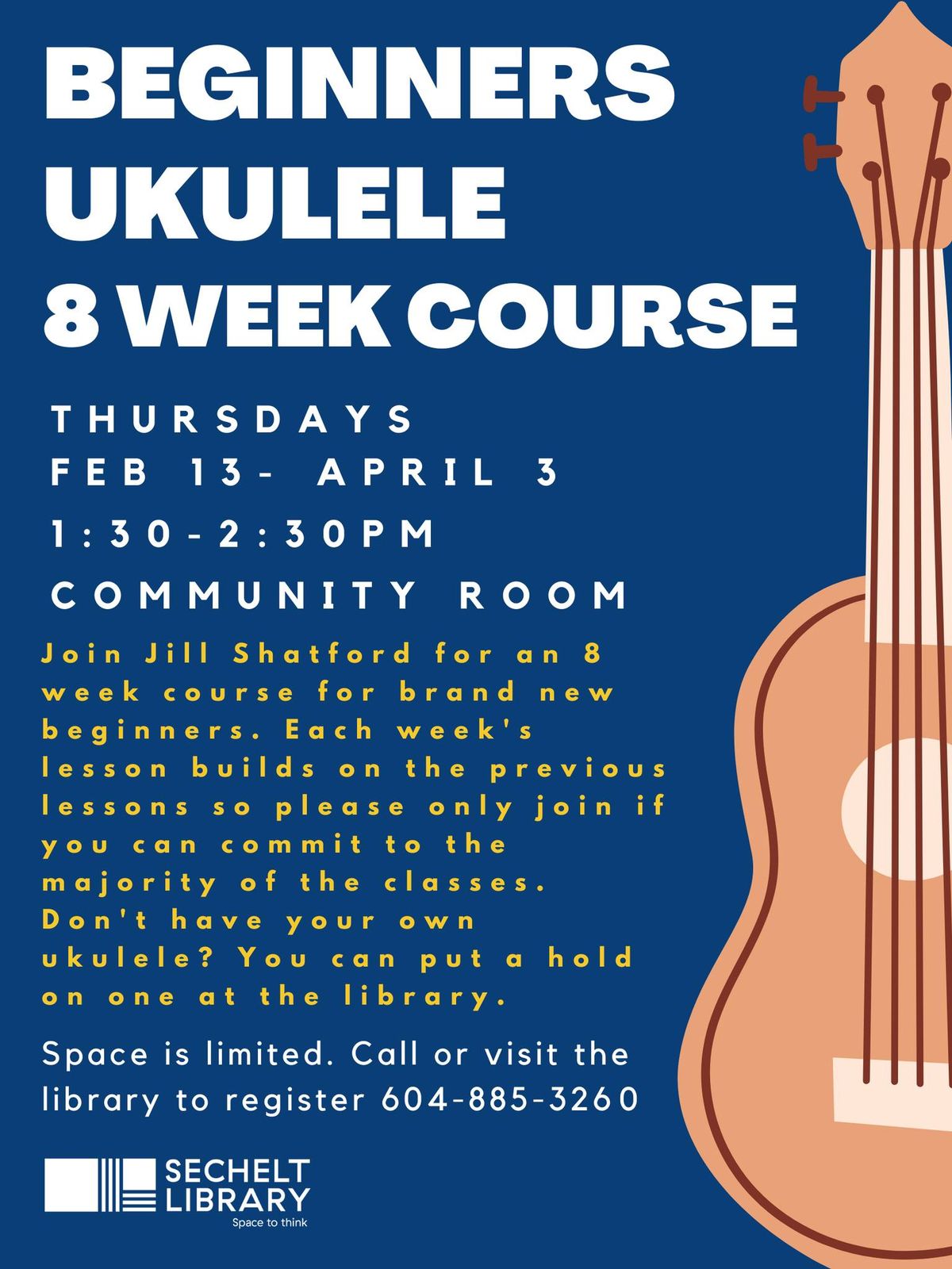 Very Beginners Ukulele- 8 week course