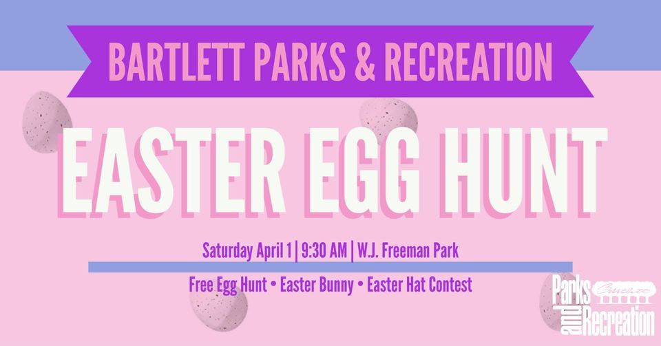 2023 Easter Egg Hunt, Freeman Park, Bartlett, 1 April 2023