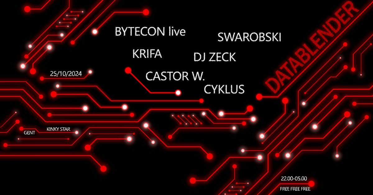 DATABLENDER w\/ Bytecon (Live) - DJ Zeck - Swarobski - Krifa - Castor W. - Cyklus