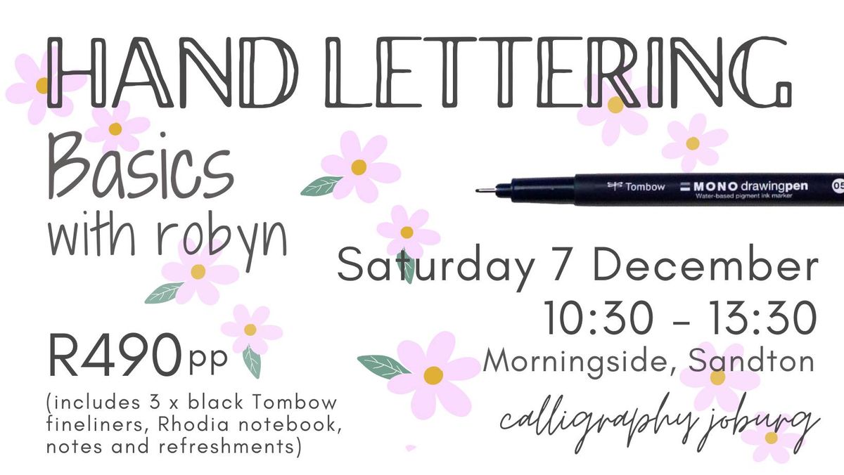 Beginners Hand Lettering - Morningside, Sandton