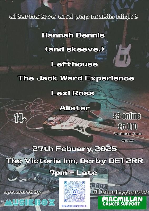 alternative and pop night at the vic inn