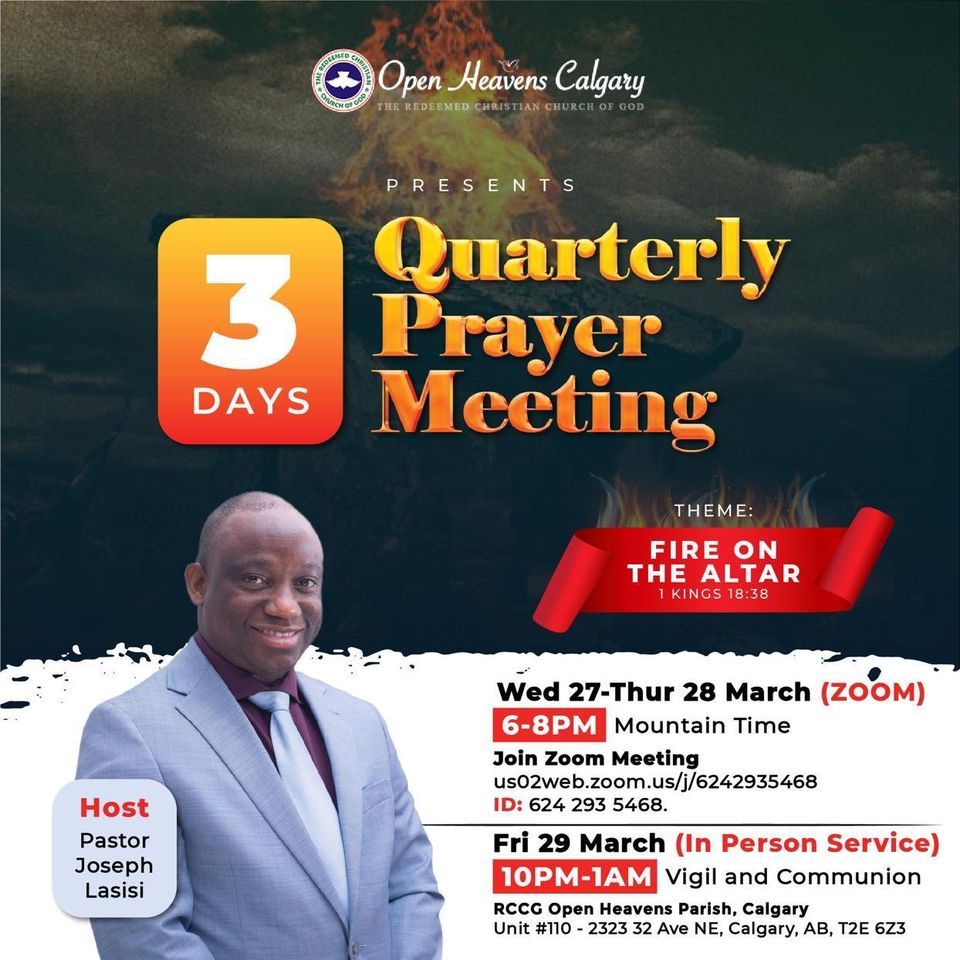 Quarterly prayer meeting