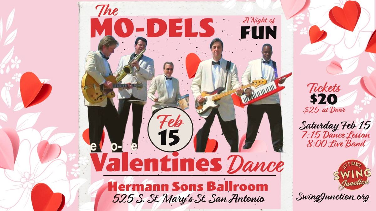 \u2605 VALENTINES DANCE \u2605  Dance Night with the MO-DELS at Hermann Sons - Saturday Feb 15