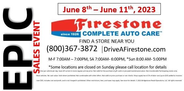Firestone Complete Auto Care EPIC SALES EVENT ( Fort Pierce )