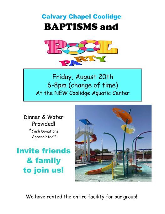 Baptisms and Pool Party