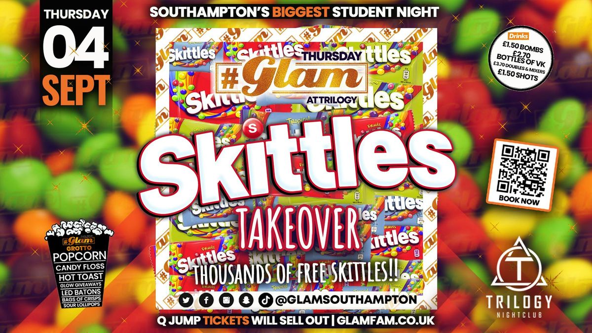 Glam Thursdays | \ud83c\udf08 Skittles Party \ud83c\udf08 Southampton's Biggest Week Night \ud83d\ude3b