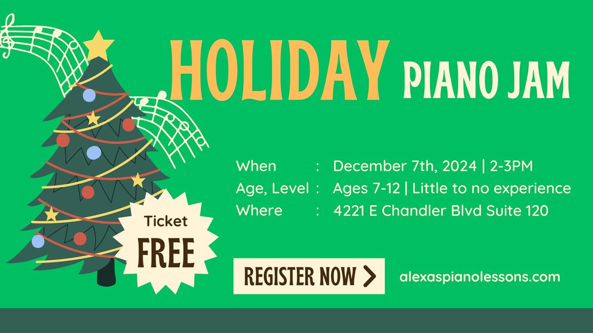 Holiday Piano Jam: Exploring Music for Beginners