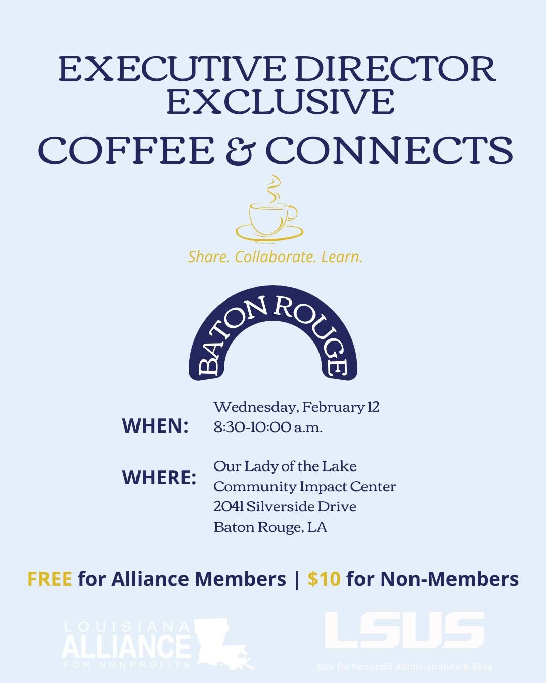 Executive Director Exclusive Coffee & Connects - Baton Rouge