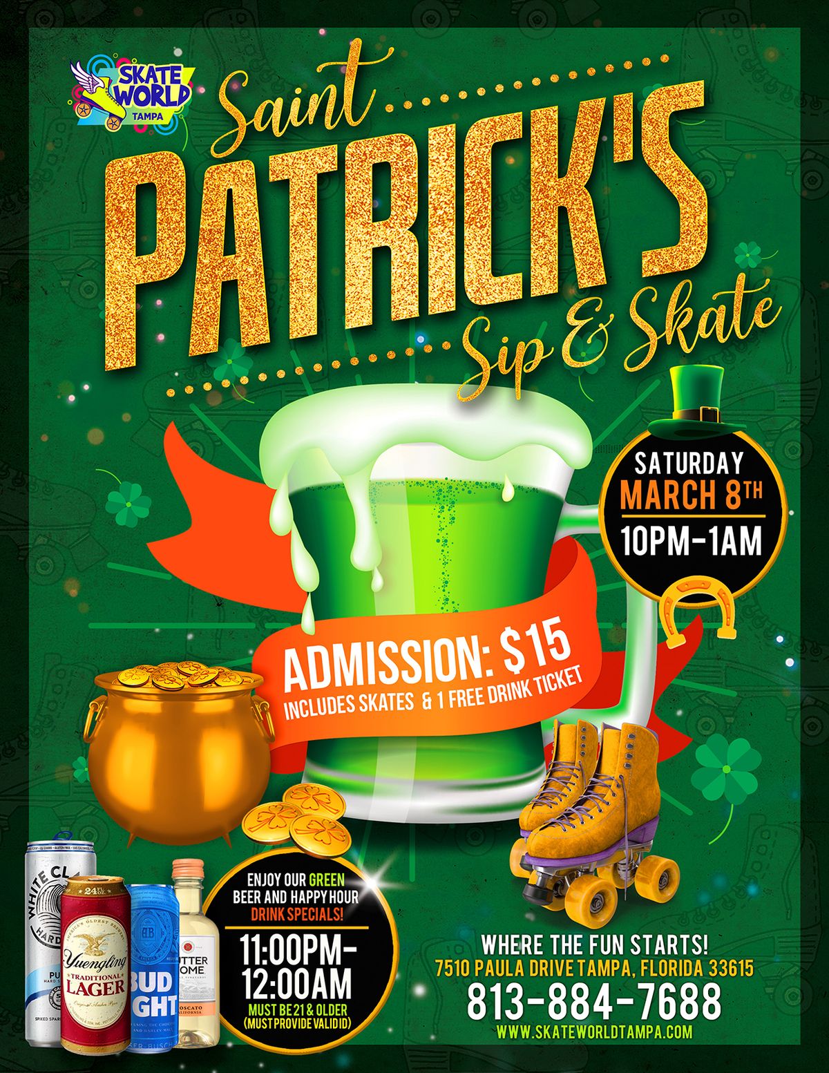 St. Patrick's Sip & Skate