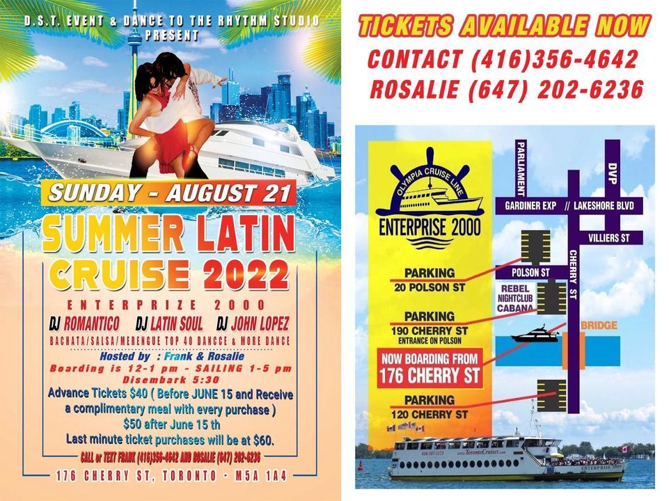 Summer Latin Cruise Party - Salsa \/ Bachata \/ Merengues & More Dance