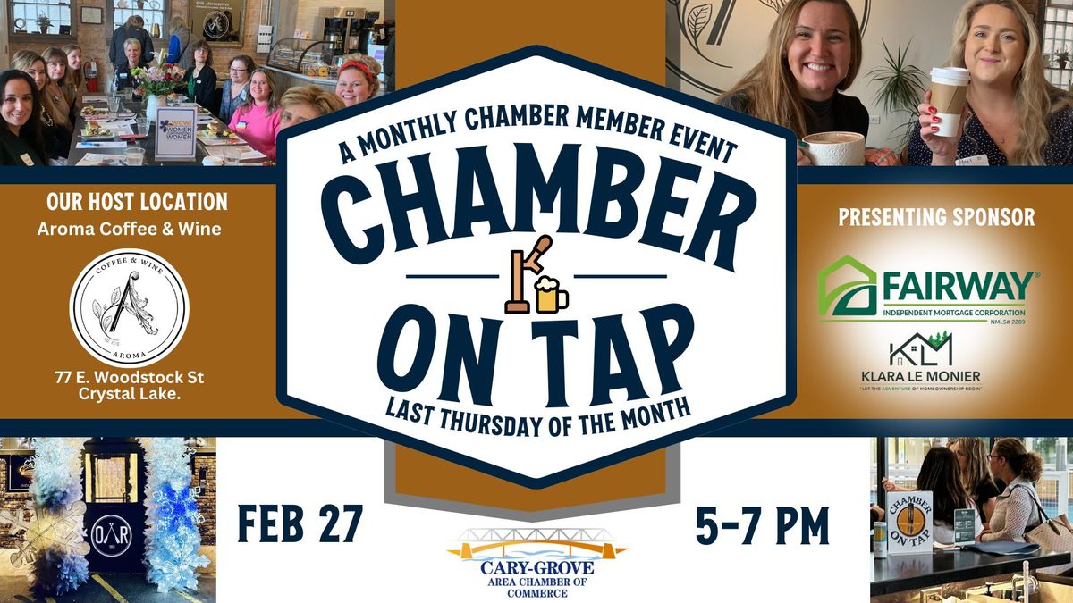 Chamber on Tap at Aroma Coffee & Wine, brought to you by Fairway Mortgage-Klara Le Monier