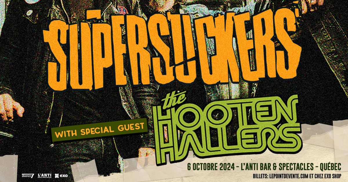 Supersuckers avec The Hooten Hallers  \/\/ Dimanche 6 octobre 2024 \/\/ L'Anti Bar & Spectacles