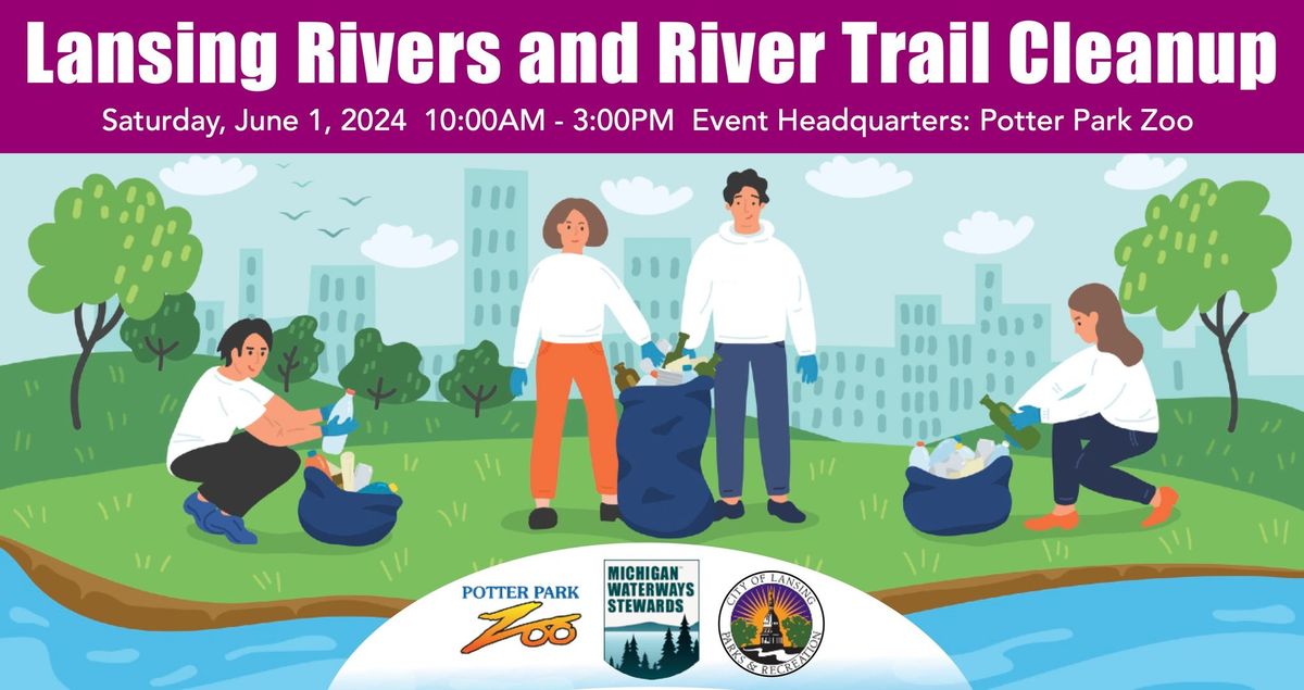 Lansing Rivers and River Trail Cleanup