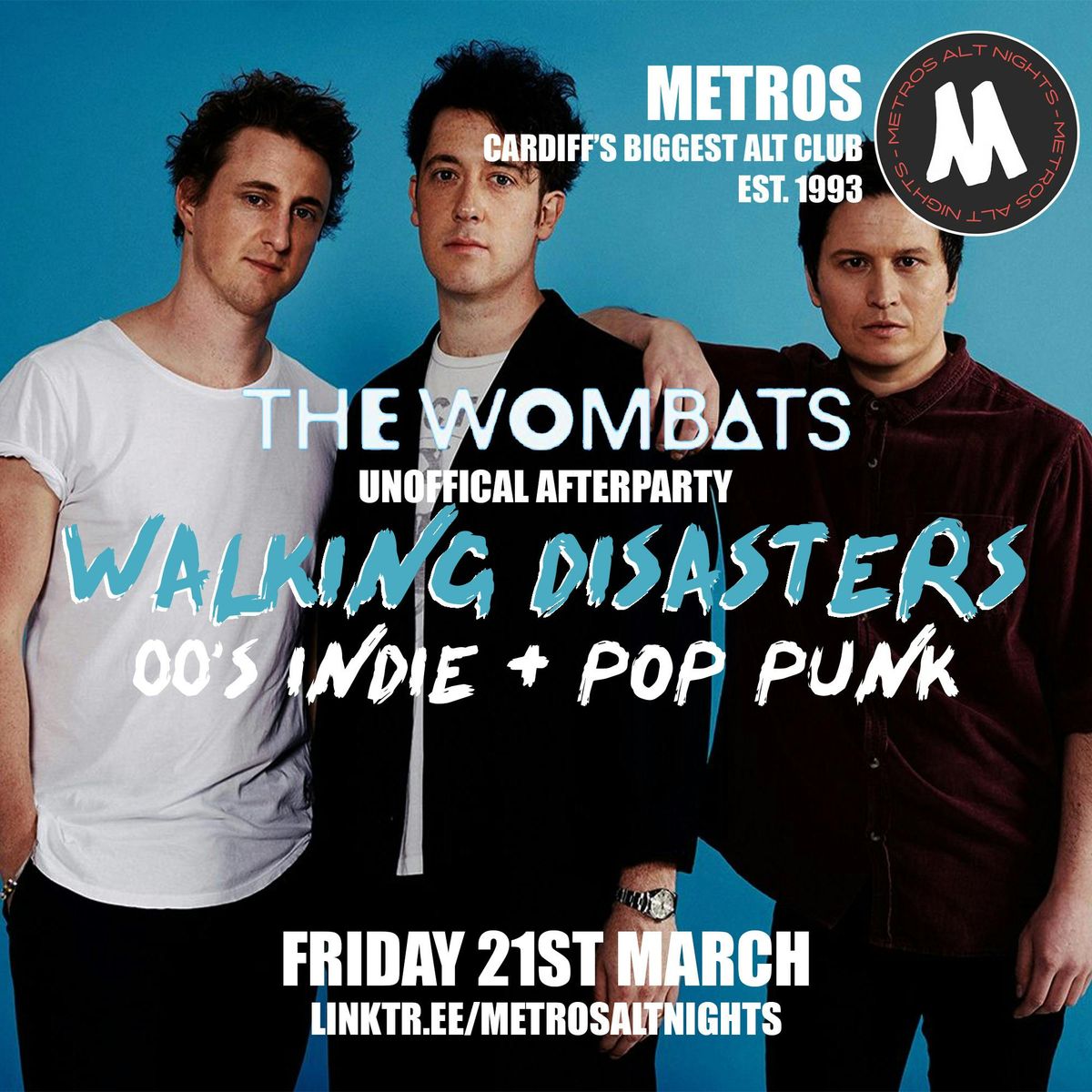 The Wombats: Unofficial Afterparty: 00's Indie v Pop Punk - Friday 21st March