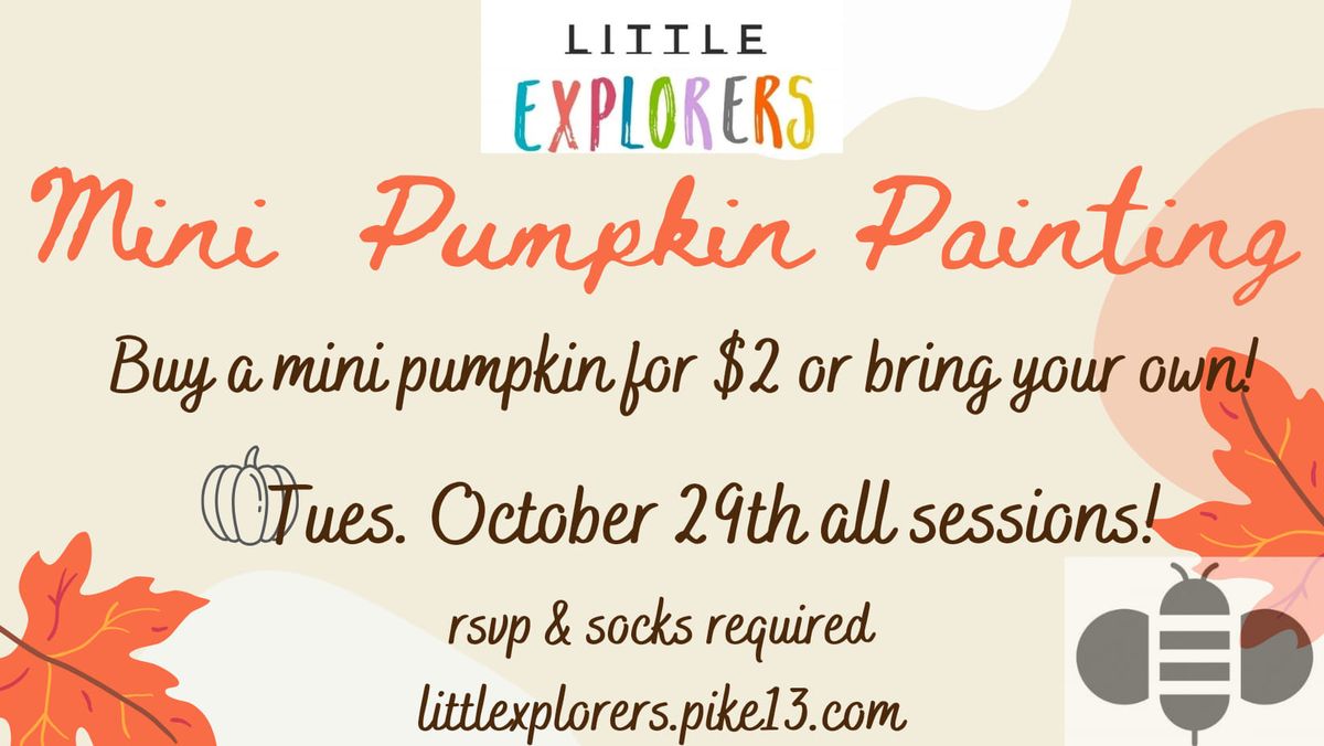 Pumpkin Painting and Play @ Little Explorers Palm Harbor 