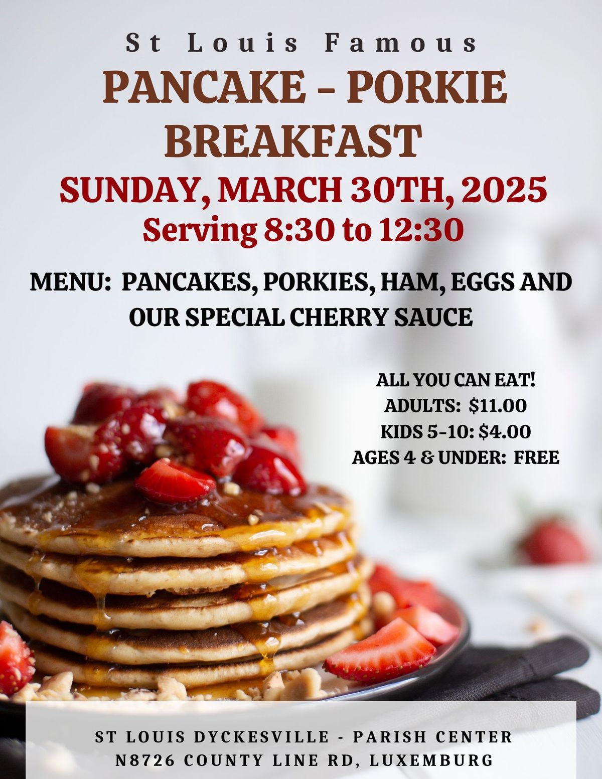 Pancake Porkie Breakfast 