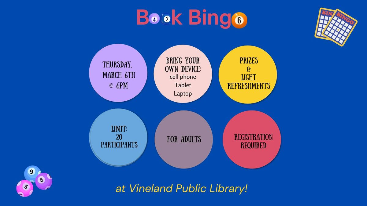 Book Bingo for Adults