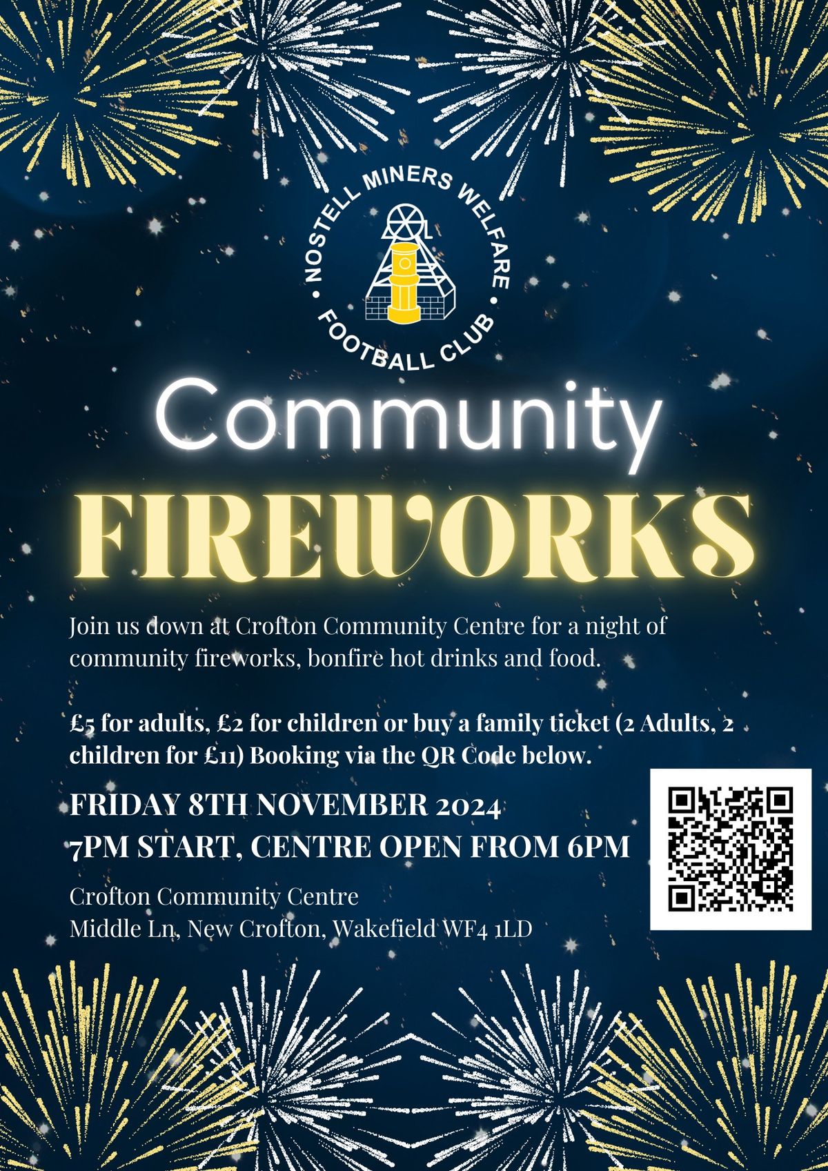 Community Bonfire and Fireworks Night