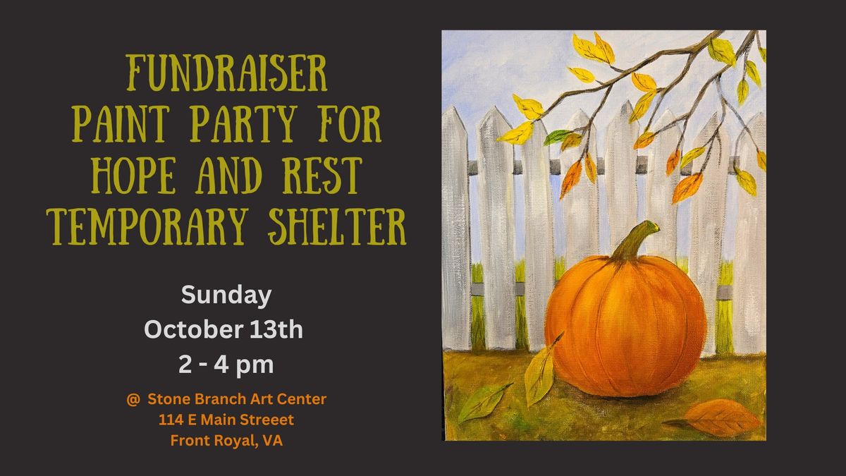 Fundraiser Paint Party for Hope and Rest Temporary Shelter