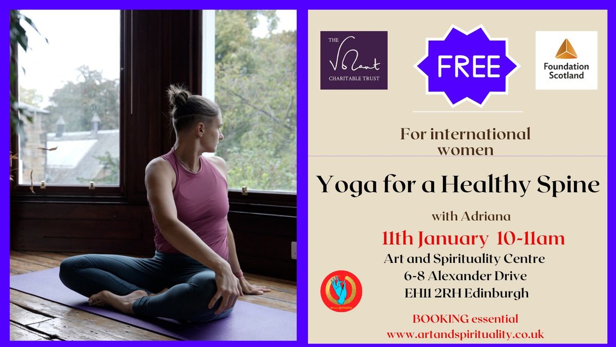 11th January 10-11am FREE YOGA FOR A HEALTHY SPINE