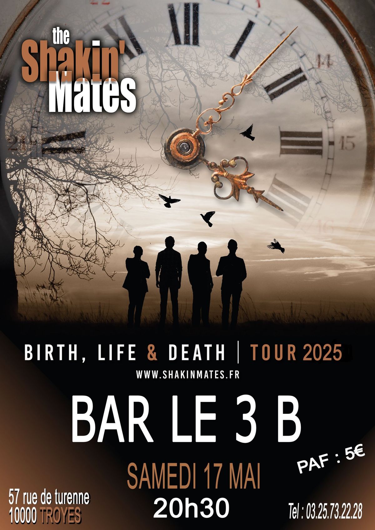 SHAKIN'MATES SAMEDI 17 MAI \u00c0 20H30 AU BAR LE 3B 