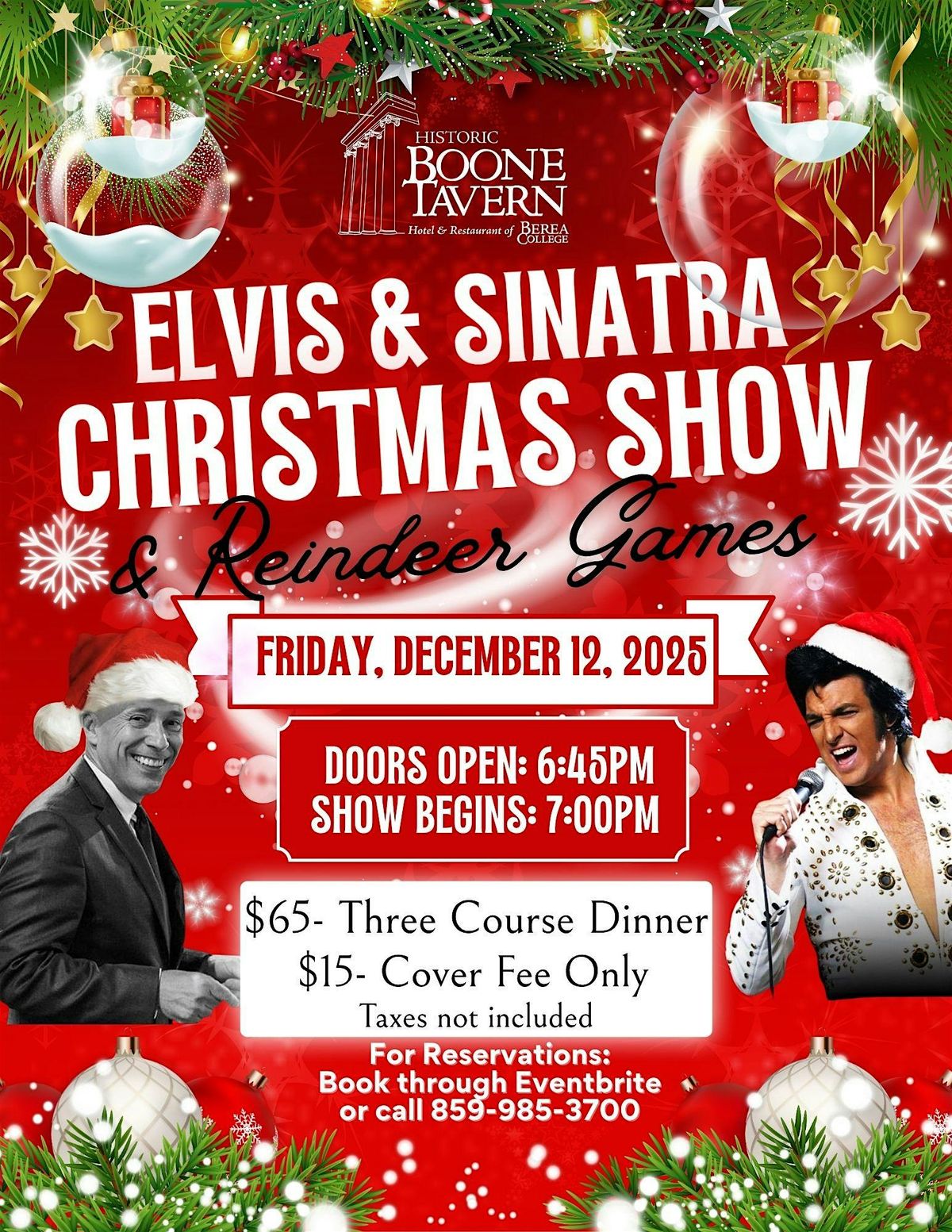 Elvis & Sinatra Christmas Show & Reindeer Games