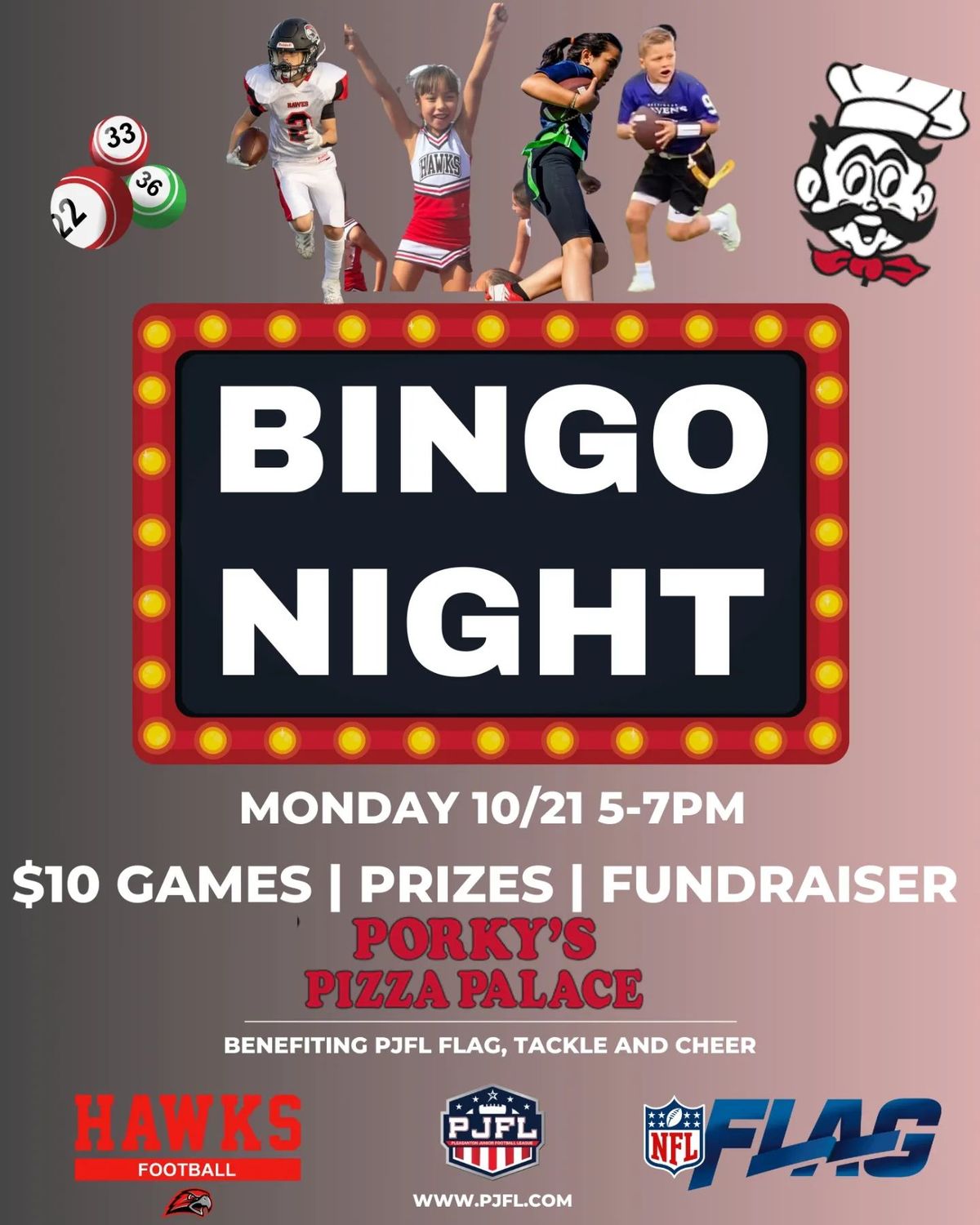 PJFL Bingo Night! 