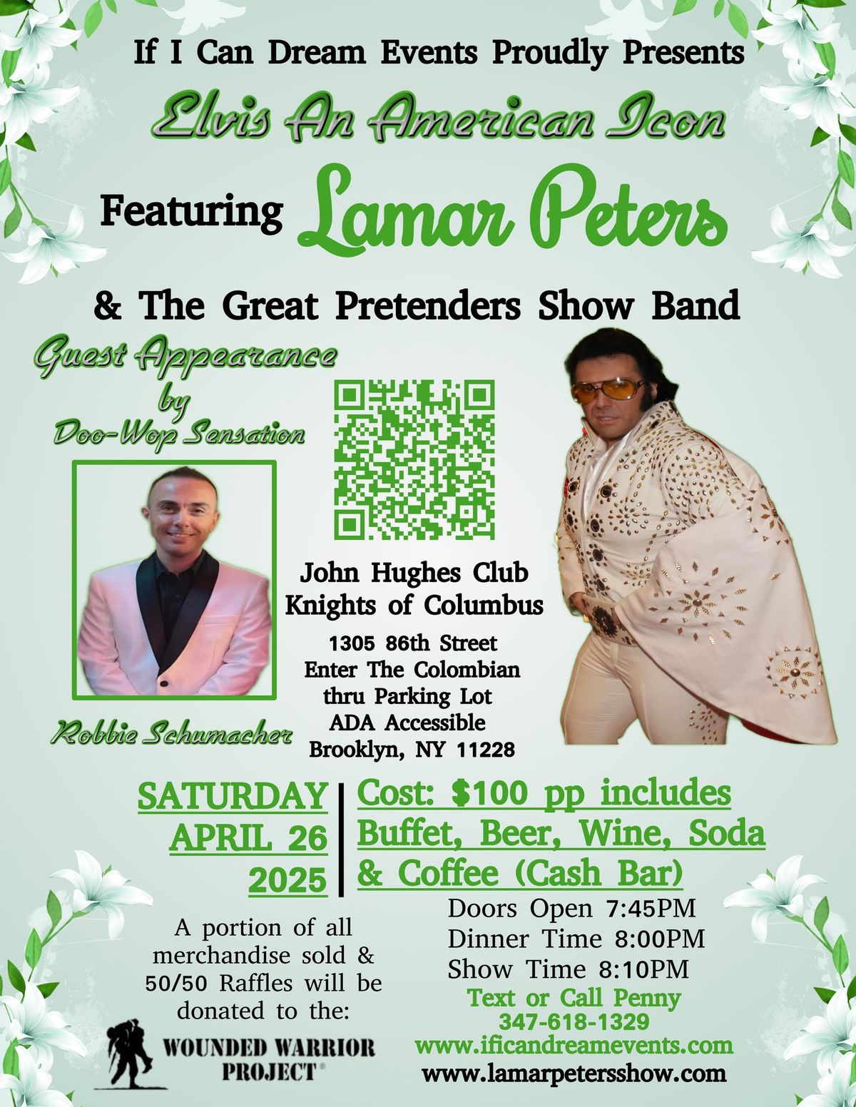 4-26-25 Elvis An American Icon Featuring Lamar Peters & The Great Pretenders Show Band