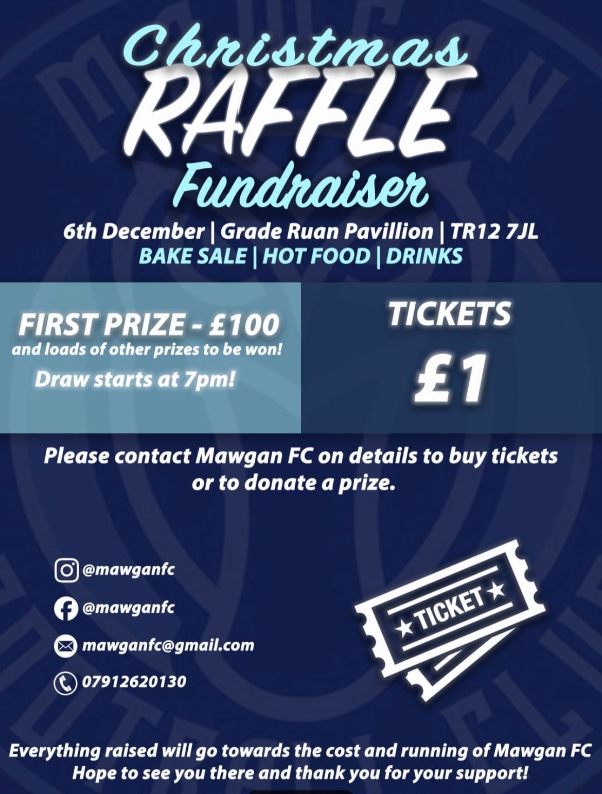 MAWGAN FC CHRISTMAS RAFFLE