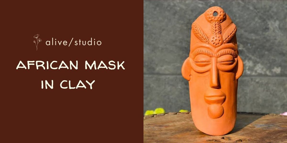 African Mask in Clay