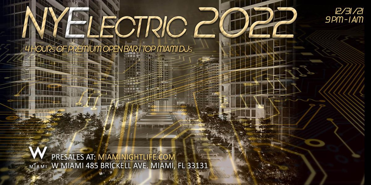 2022 W Hotel Miami New Years Eve Party W Miami Downtown 15th Floor Rooftop Lounge 31 December To 1 January Early Events In Miami 2022