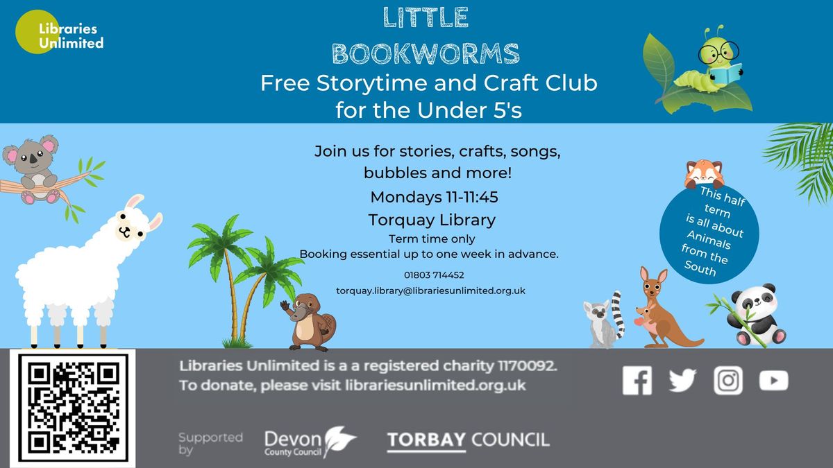 Little Bookworms - Under 5's Story and Craft Club