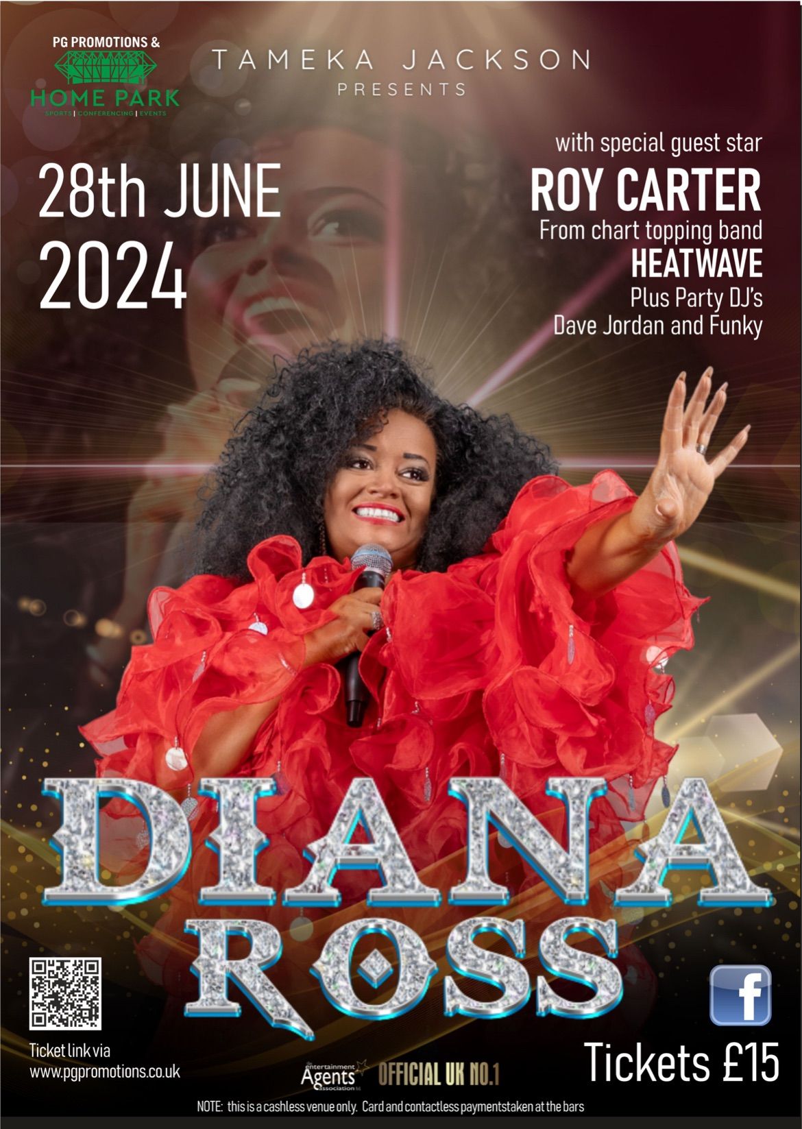 DIANA ROSS tribute with Guest Star Roy Carter from Chart topping band Heatwave 