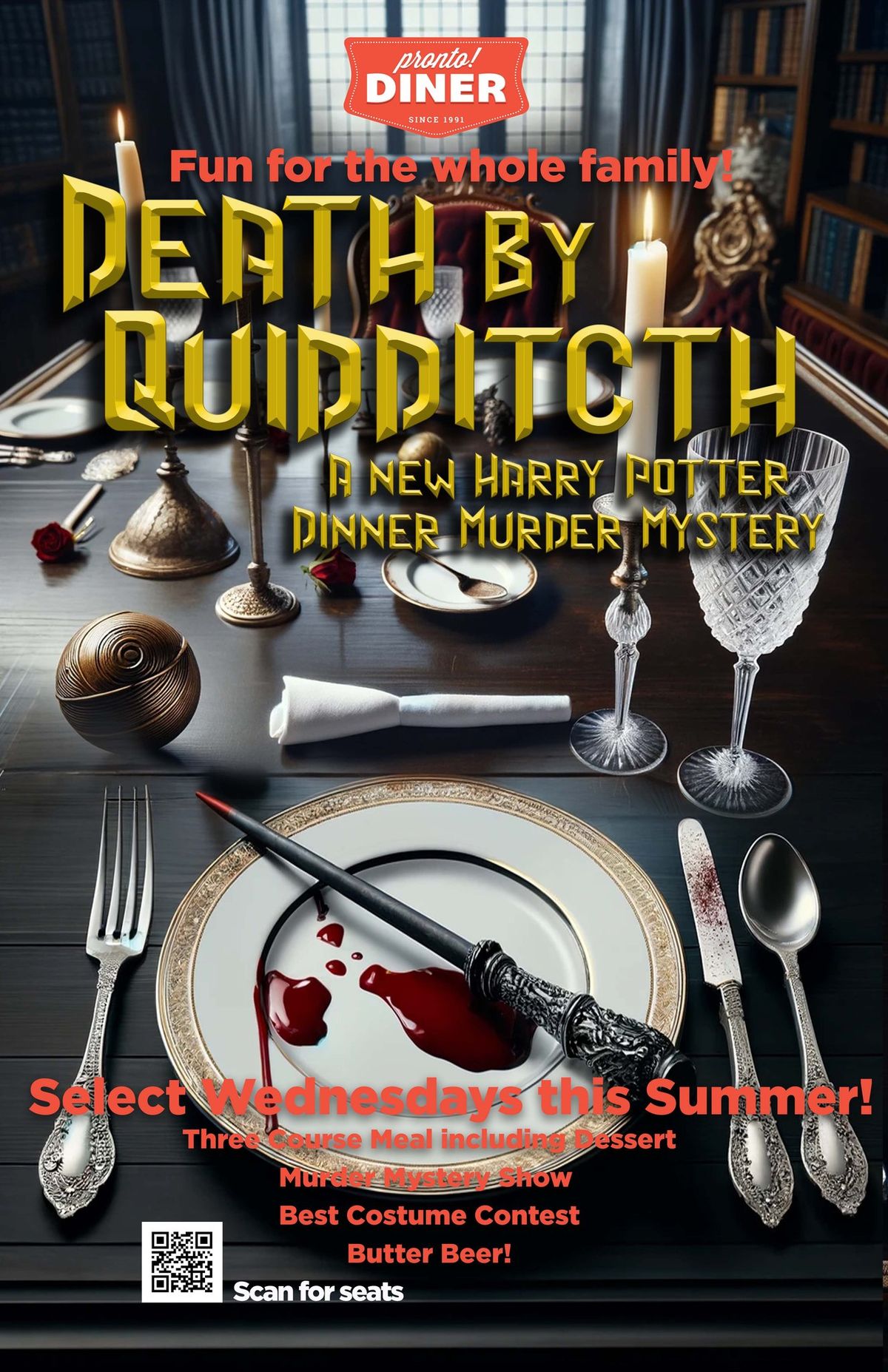 \u201cDeath by Quidditch\u201d A Harry Potter Dinner Murder Mystery