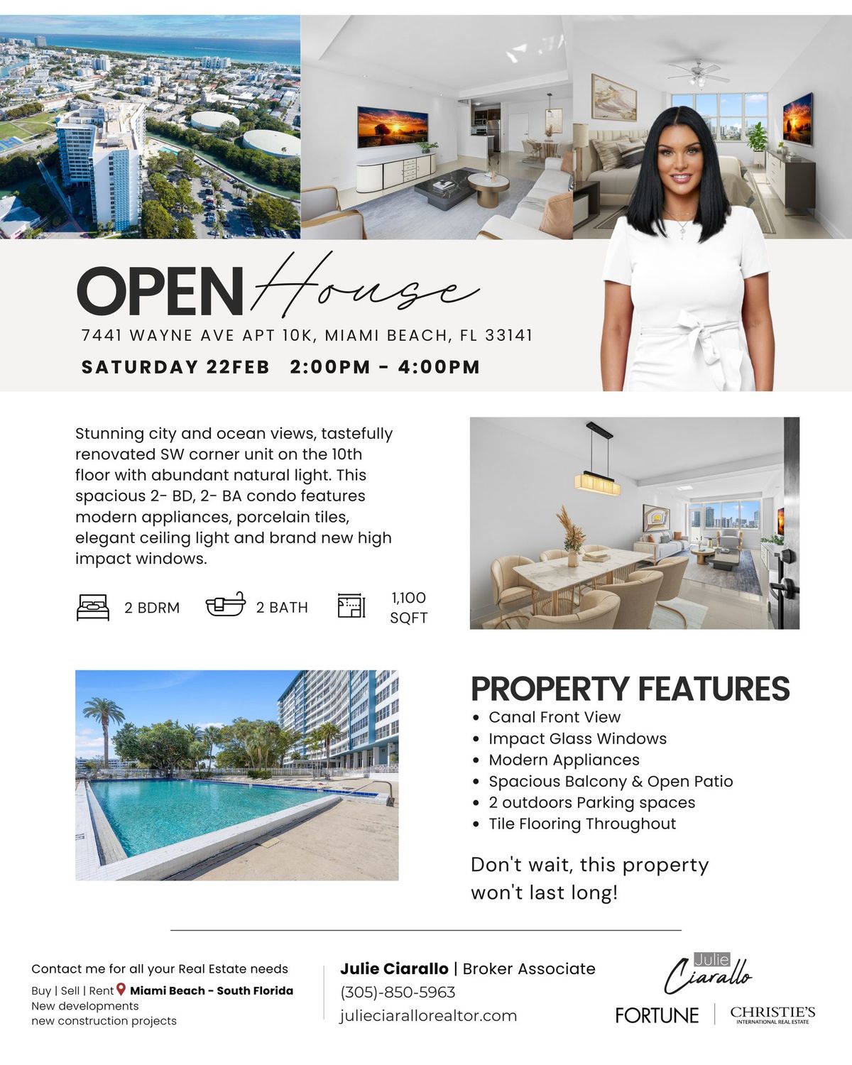 Open House 7441 Wayne Ave Apt 10K, Miami Beach, FL 33141