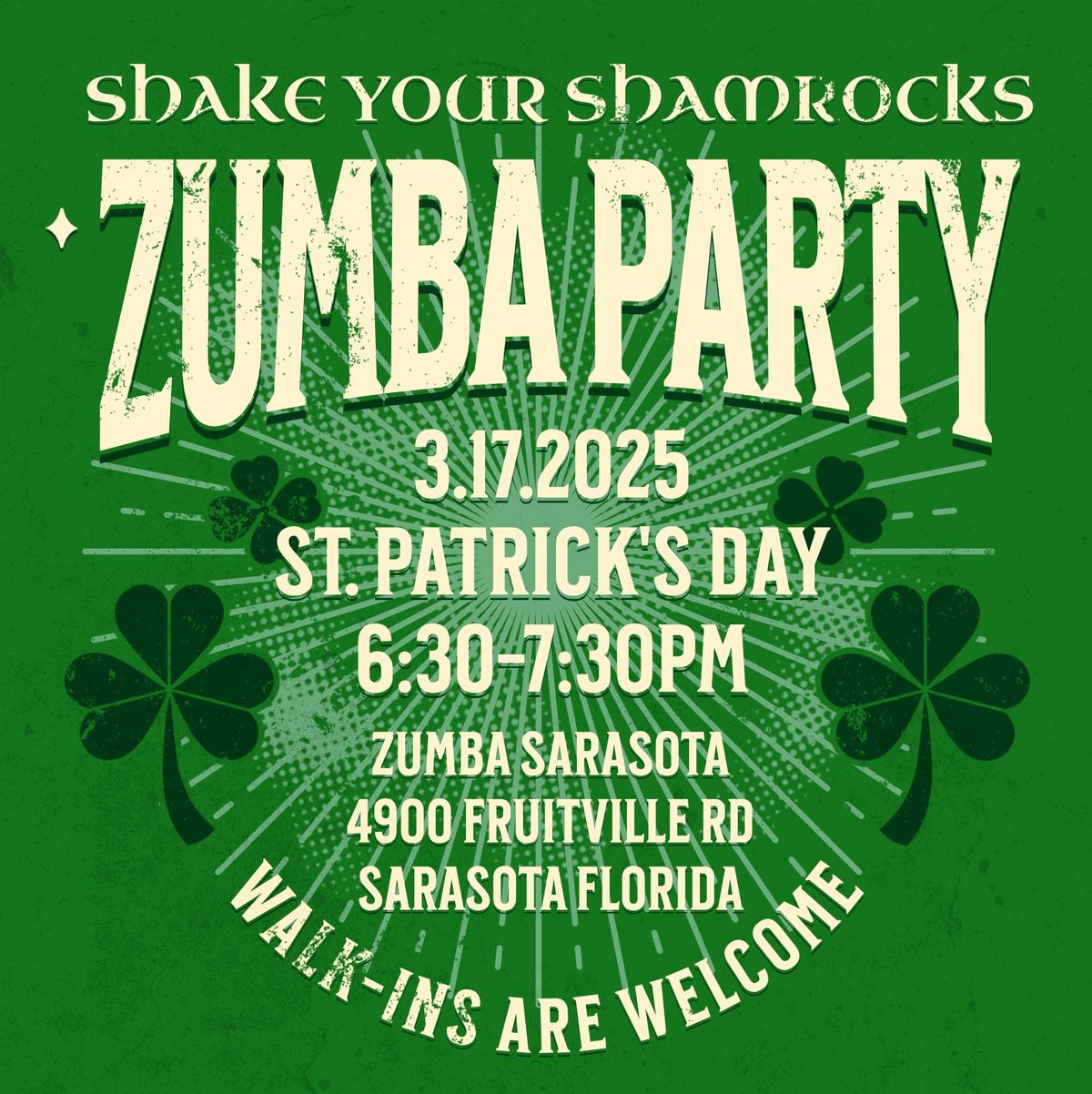 \ud83c\udf40\ud83d\udc9a Shake Your Shamrocks Zumba Party! \ud83d\udc9a\ud83c\udf40