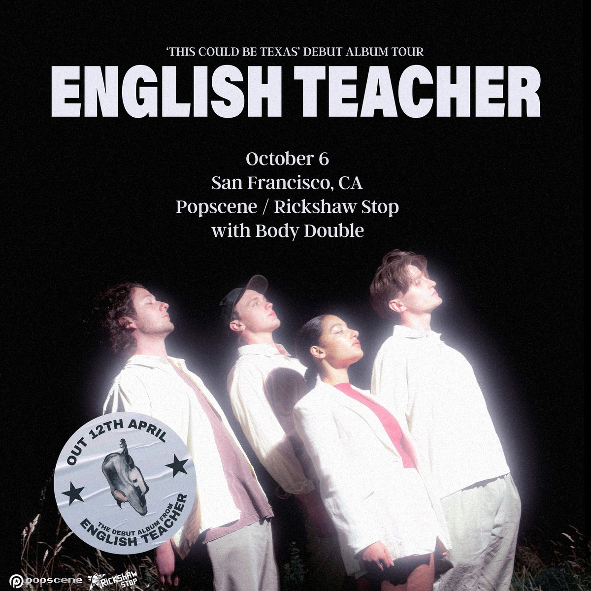 ENGLISH TEACHER + Body Double at Rickshaw Stop \/ Popscene