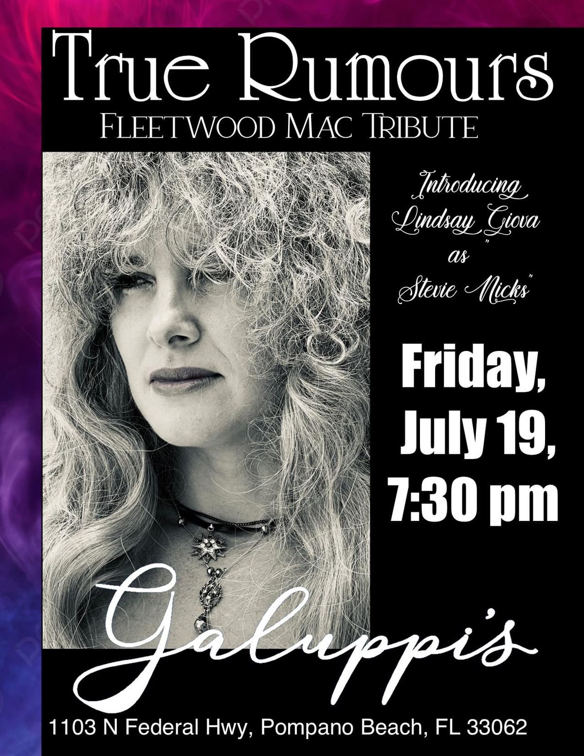 True Rumours Fleetwood Mac Tribute at Galuppi\u2019s Fri. July 19