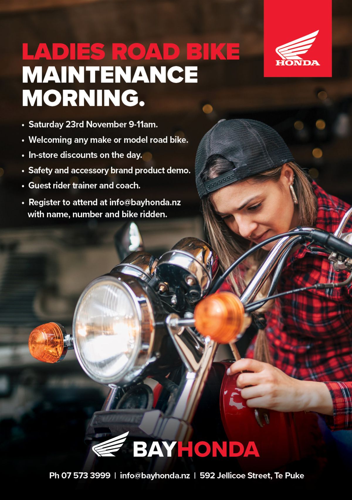 Ladies' Road & Adventure Bike Maintenance Morning