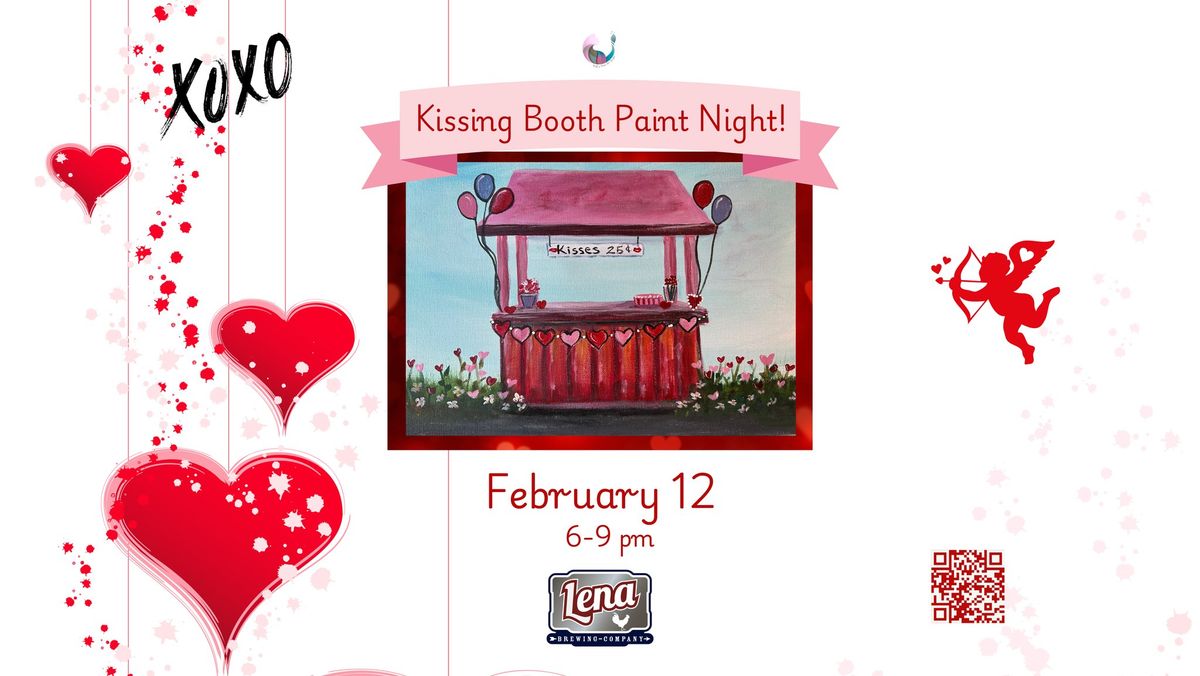 Kissing Booth Paint Night at Lena Brewing Company