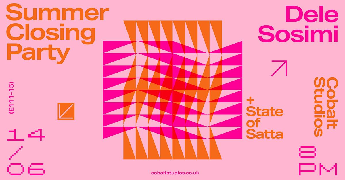 Summer Closing Party with Dele Sosimi + State of Satta
