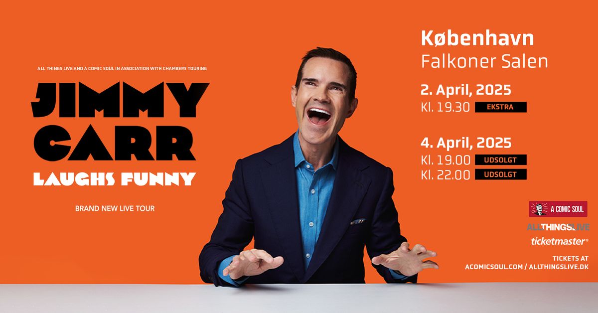 Jimmy Carr (ekstra show) - 2. april - Falkoner Salen