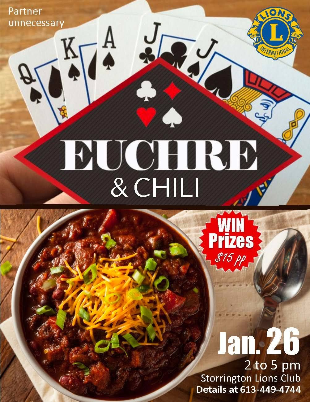 An afternoon of euchre and chili