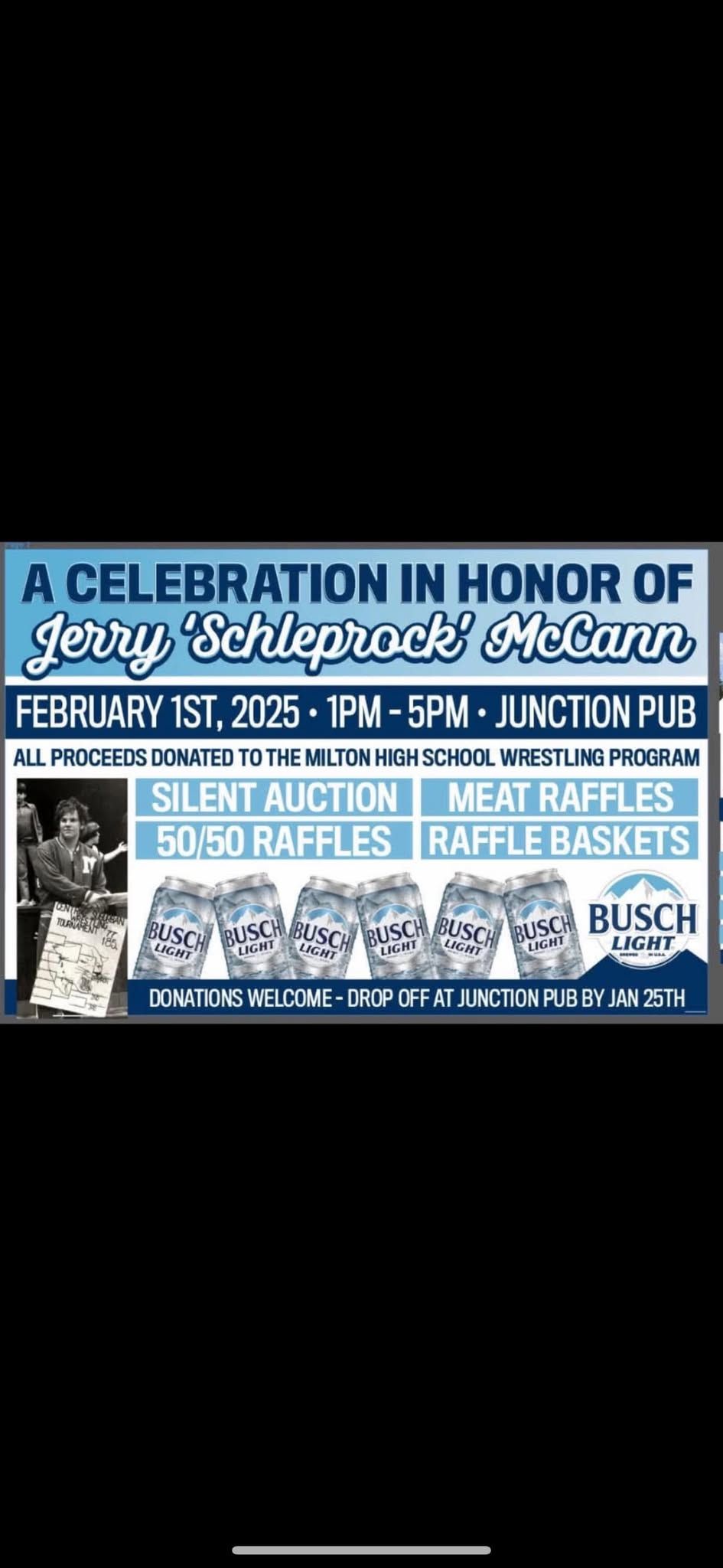 Celebration in Honor of Jerry \u2018Schleprock\u2019 McCann