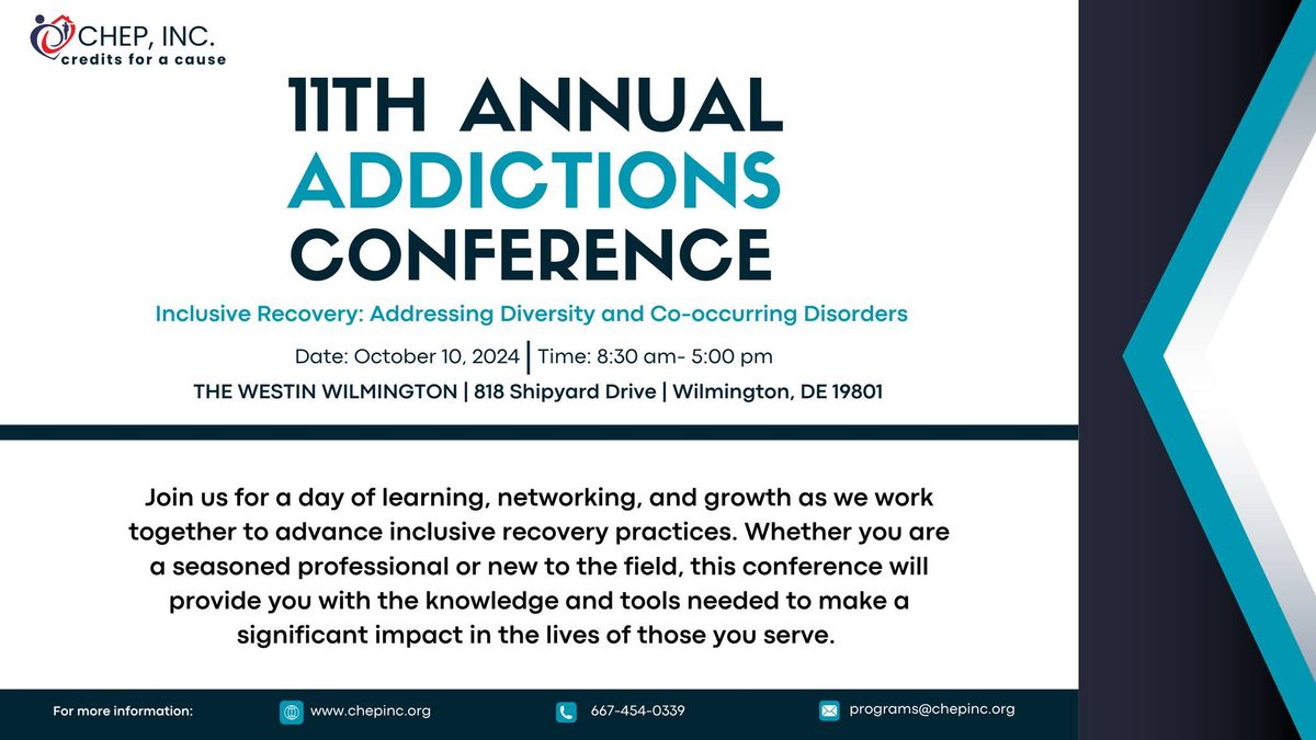 CHEP's 11th Annual Addictions Conference 2024