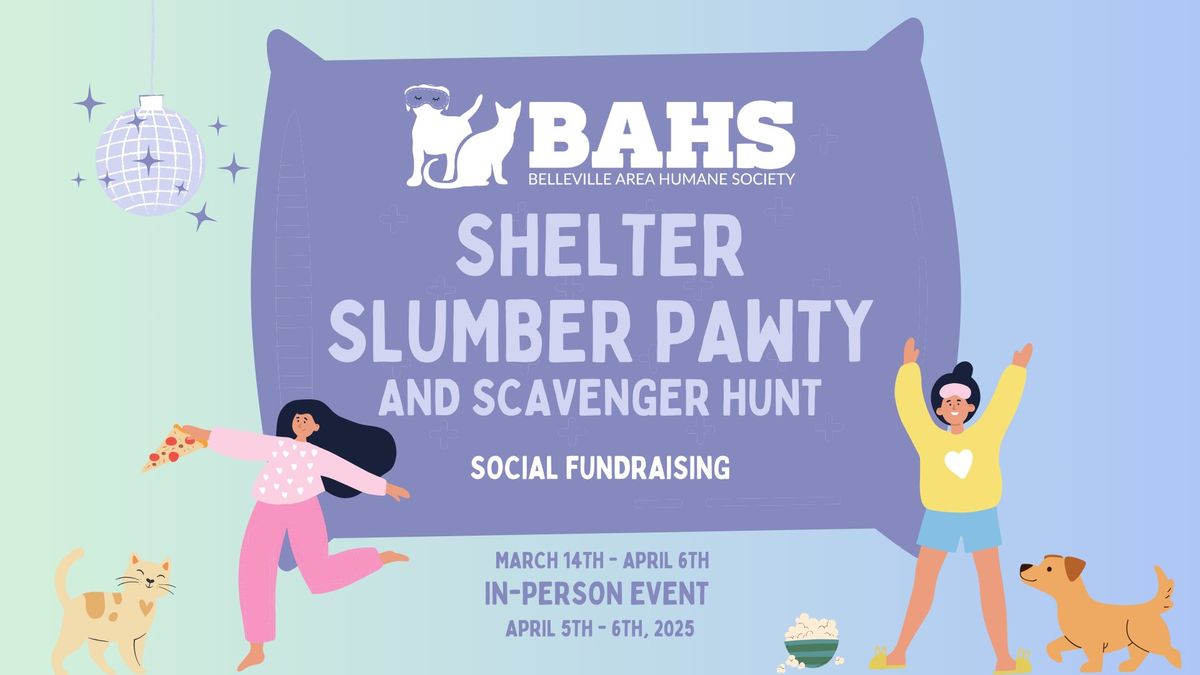 BAHS Shelter Slumber Pawty