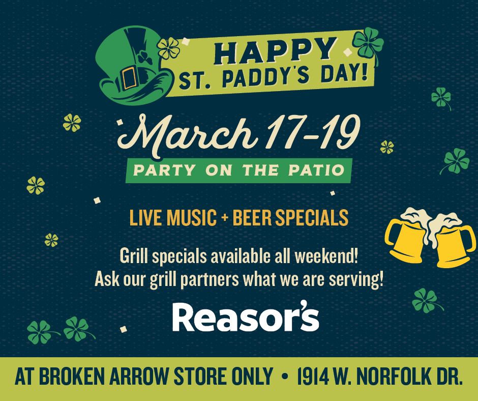 St. Paddy\u2019s Day on the Patio | Broken Arrow South (Aspen)